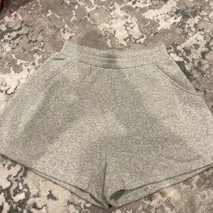 Gray high waisted shorts